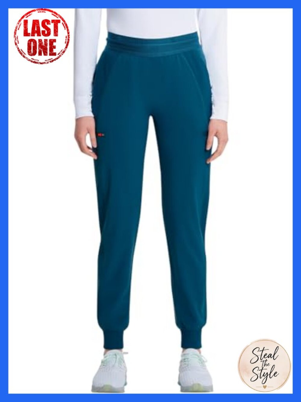 Cherokee Infinity Women's Scrubs Jogger Pants Mid Rise Medical Uniform